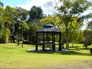 One of many gazebos in the park.