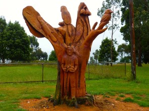 Some wood carved sculptures on the way.
