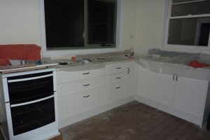 Paul's almost finished painting the kitchen