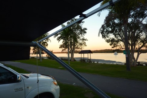 Now camped on the shores of Tilligery creek.