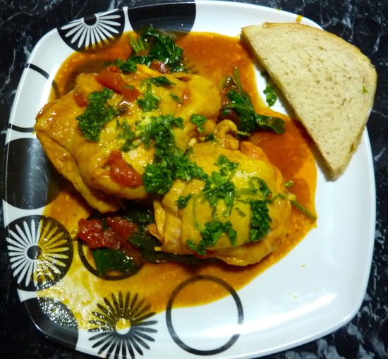 My first attempt - chicken cacciatore.