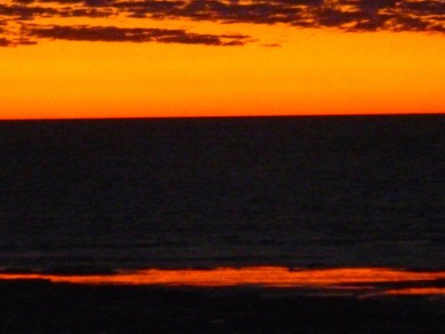 The red fire-glow before the dark.