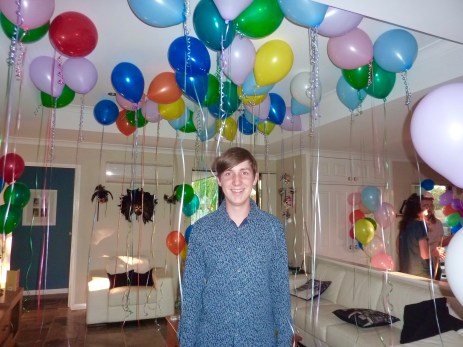 Tim, ready to greet his guests.