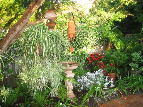 Granadilla Street, with bird bath providing a lovely accent.