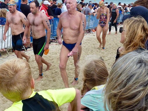 Walking to the finishing line  clearly took a lot of effort.