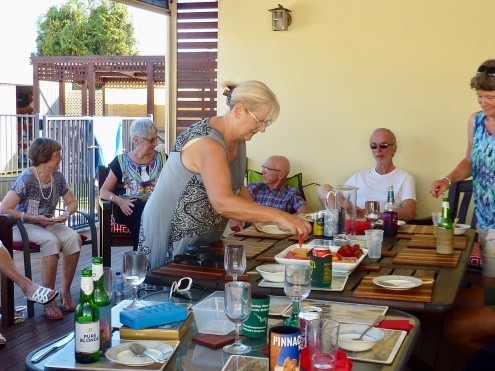 And our lovely host, Cathy with husband Dave in the background.